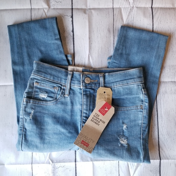 NWT Levi's High Rise Super Skinny Jeans - Picture 10 of 13